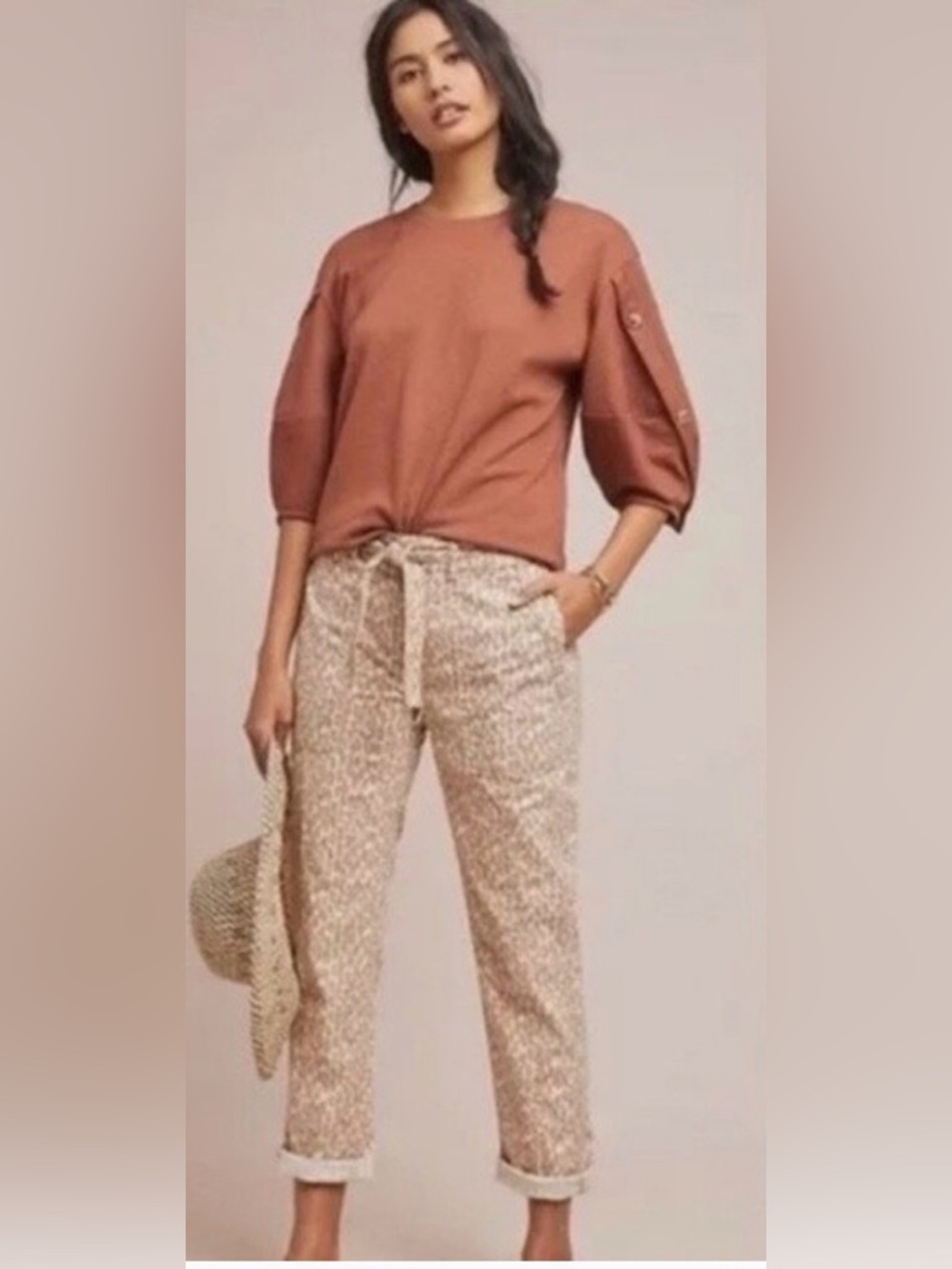 Anthropologie Wanderer Leopard Utility Pants Size 29